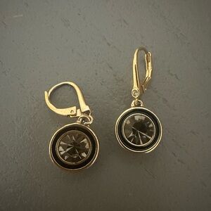 DKNY Gold and Black Earrings